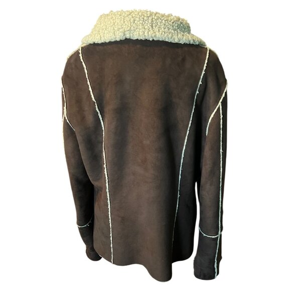 Marvin Richard’s Shearling Jacket‎ In Coffee Brown Size Large - Picture 9 of 11